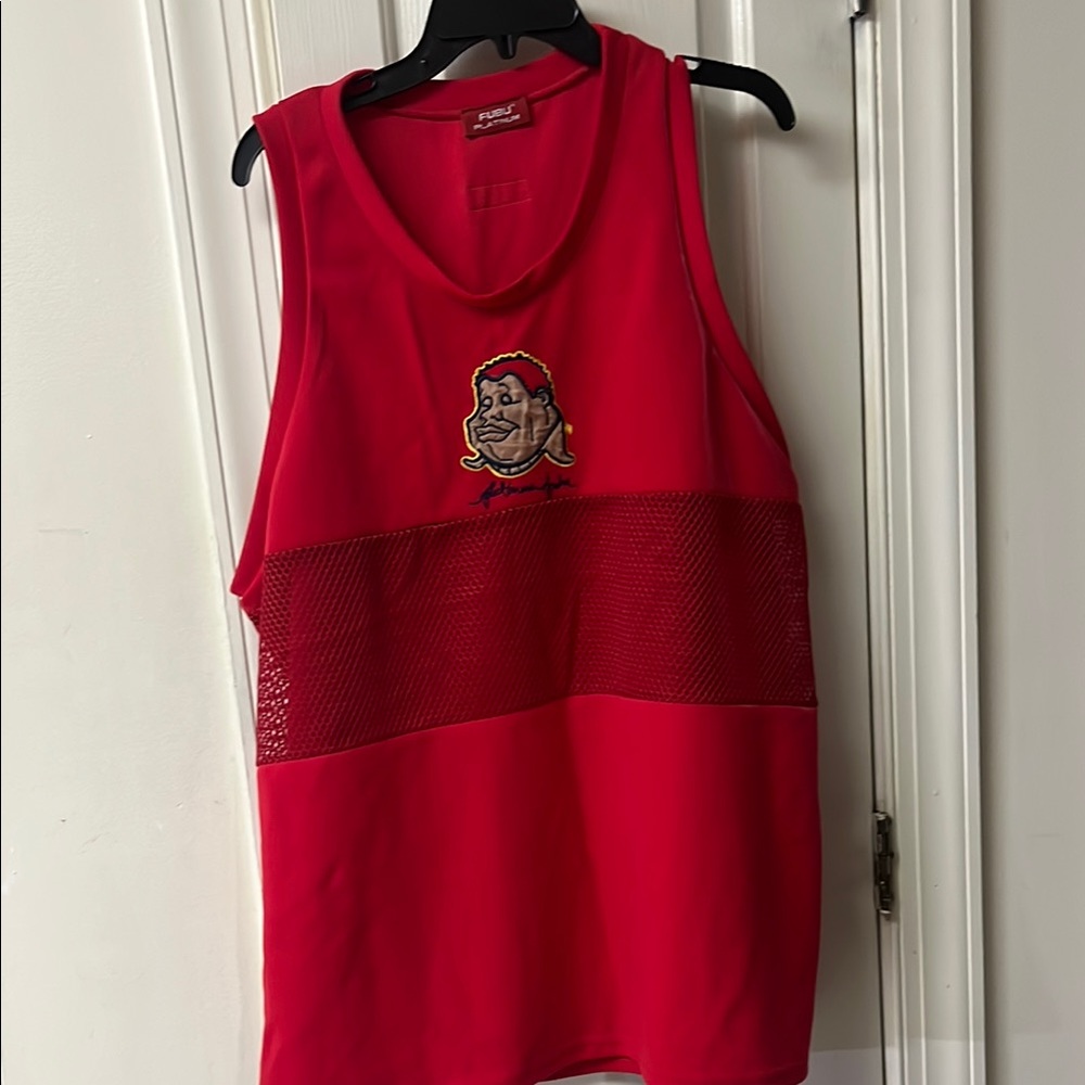 Fat Albert  Red Tank Top with Graphic